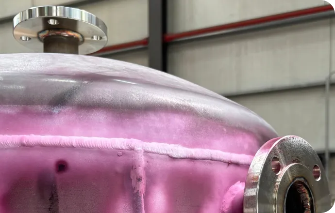 Sıvı penetrant muayeneli basınçlı kap