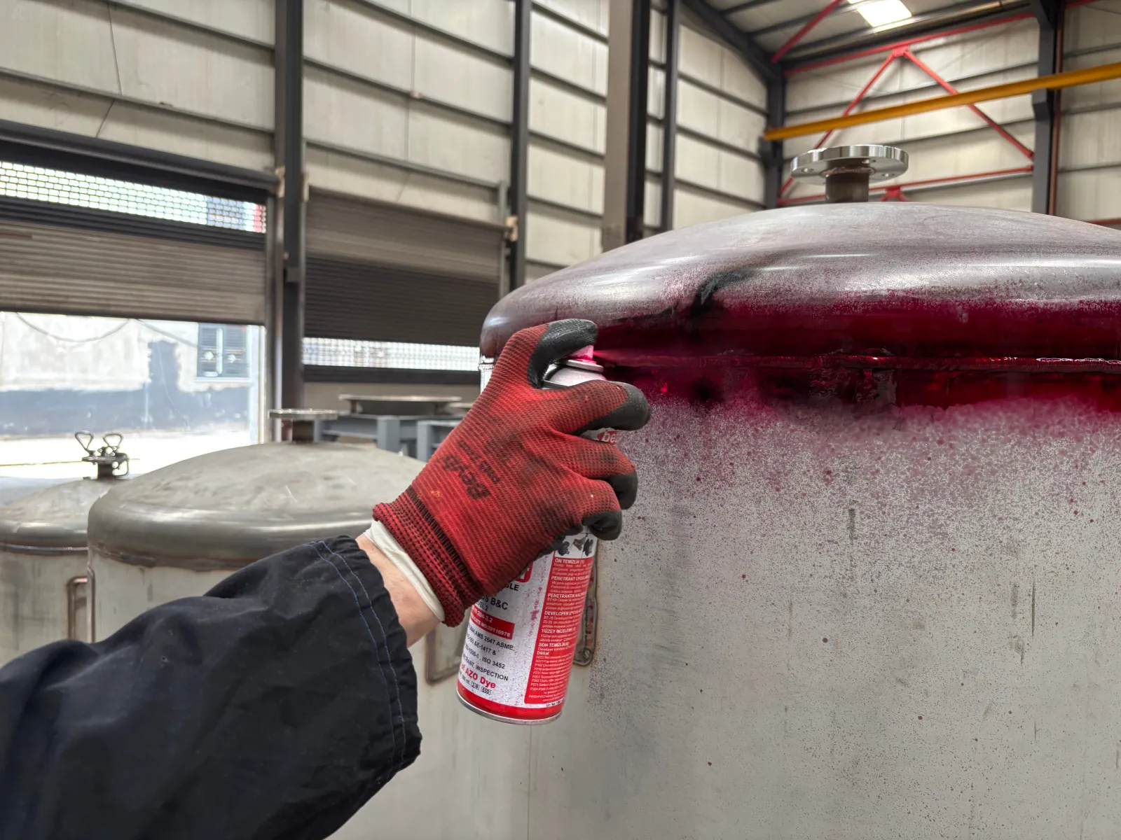 Basınçlı kap penetrant muayenesi